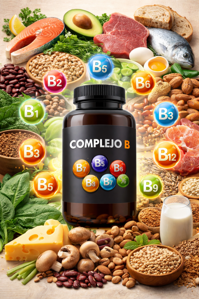 El Complejo B y la Vitamina B12  son protagonistas clave en el metabolismo energético.