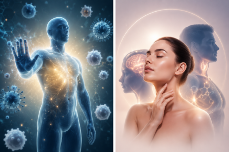 Representación del zinc y su impacto en la inmunidad, la salud de la piel y el equilibrio hormonal.